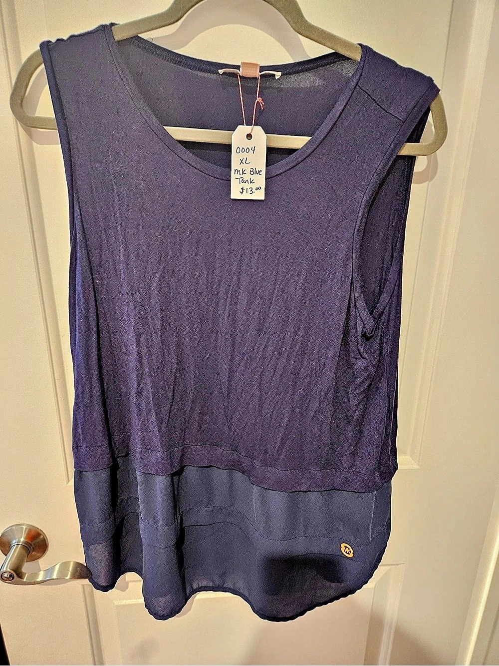 Michale Kors Layered Tank Top in Purple XL